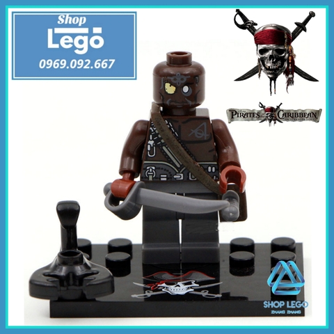 Đồ chơi Xếp hình Pirates of the Caribbean Jack Sparrow Will Turner - Joshamee Gibbs Davy Jones Minifigures KSZ 515