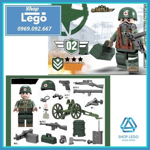 Xếp hình Cuộc chiến Liên Triều Bộ binh Mỹ Lego Minifigures No.71020