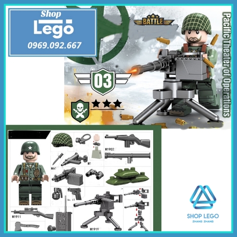 Xếp hình Cuộc chiến Liên Triều Bộ binh Mỹ Lego Minifigures No.71020