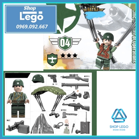 Xếp hình Cuộc chiến Liên Triều Bộ binh Mỹ Lego Minifigures No.71020