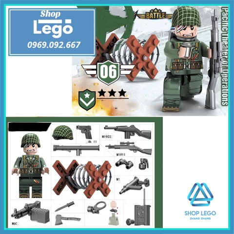 Xếp hình Cuộc chiến Liên Triều Bộ binh Mỹ Lego Minifigures No.71020