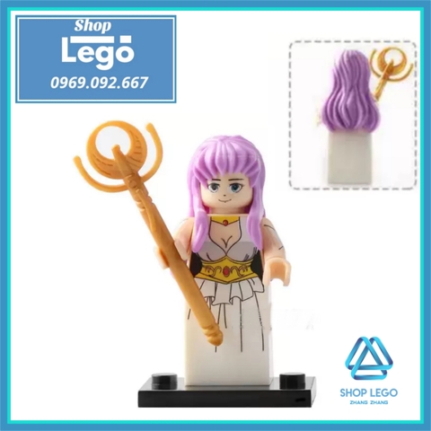 Xếp hình Athena - Pegasus - Cygnus Hyoga - Shiryu - Ikki trong Saint Seiya Lego Minifigures POGO PG8128