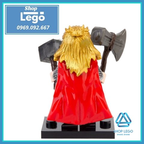 Xếp hình Thần sấm Thor Avengers Endgame mới nhất 2021 trong Marvel Lego Minifigures V001