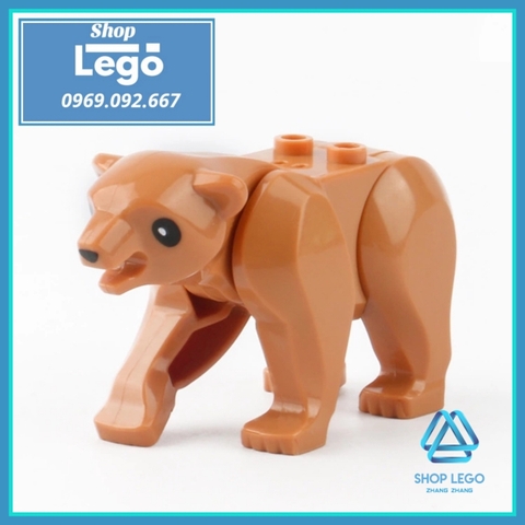 Xếp hình thế giới động vật Báo đốm Hổ vằn Nai sừng tấm bò sữa Lego Minifigures JM001