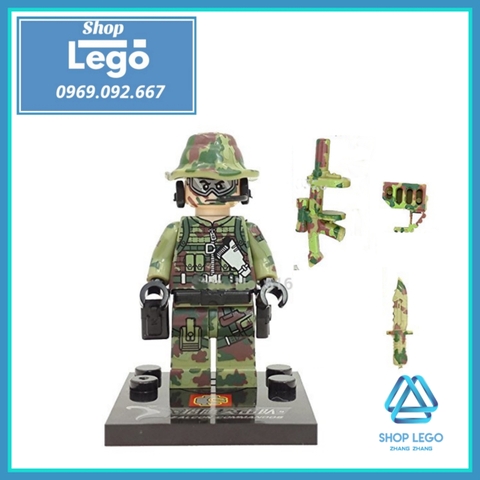 Xếp hình lính đặc nhiệm biệt kích rừng Falcon Columbia Lego Minifigures Sembo SB11101