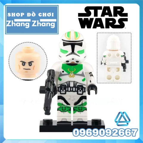 Đồ chơi xếp hình Star Wars Chiến tranh giữa các vì sao ARC Commander Colt Commander Wolffe Minifigures Xinh X0333
