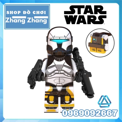 Đồ chơi xếp hình Star Wars Clone Commando Boss Chiến tranh giữa các vì sao Minifigures WM6124