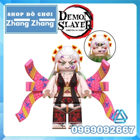 Đồ chơi xếp hình Kimetsu no Yaiba trong Demon Slayer Tanjiro Nezuko Yoriichi Daki Douma Kokushibo Muzan WM6138