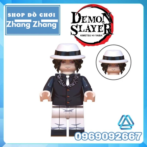 Đồ chơi xếp hình Kimetsu no Yaiba trong Demon Slayer Tanjiro Nezuko Yoriichi Daki Douma Kokushibo Muzan WM6138