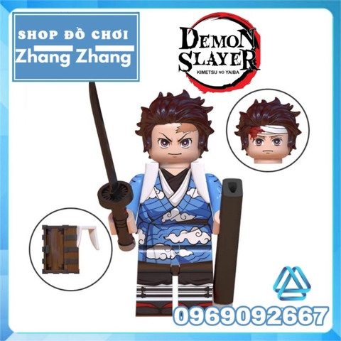 Đồ chơi xếp hình Kimetsu no Yaiba trong Demon Slayer Tanjiro Nezuko Yoriichi Daki Douma Kokushibo Muzan WM6138