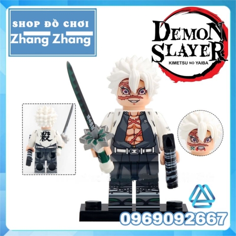 Đồ chơi xếp hình Demon Slayer Kimetsu no Yaiba Thanh gươm diệt quỷ Shinazugawa Genya Minifigures WM6137