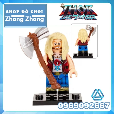 Đồ chơi xếp hình thần sấm Thor love and thunder Valkyrie Jane Foster God-Butcher Beta Ray Bill Minifigures WM6146