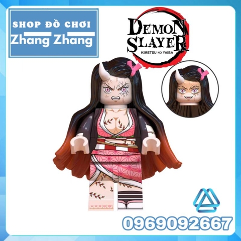 Đồ chơi xếp hình Kimetsu no Yaiba trong Demon Slayer Tanjiro Nezuko Yoriichi Daki Douma Kokushibo Muzan WM6138