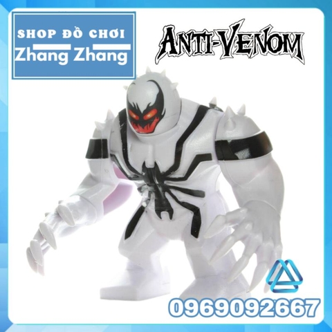 Đồ chơi xếp hình Anti Venom trong người nhện Spider Man Marvel Minifigures Bigfigures POGO PG1808 PG8116