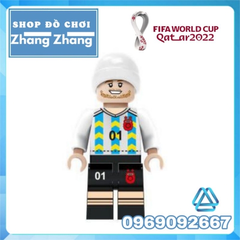 Đồ chơi xếp hình các ngôi sao bóng đá đội tuyển World Cup 2022 Football Soccer Minifigures M8046