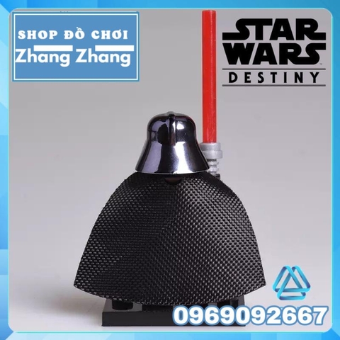 Đồ chơi Xếp hình Star Wars Darth Vader mạ Crom bóng siêu tinh tế Minifigures POGO PG802