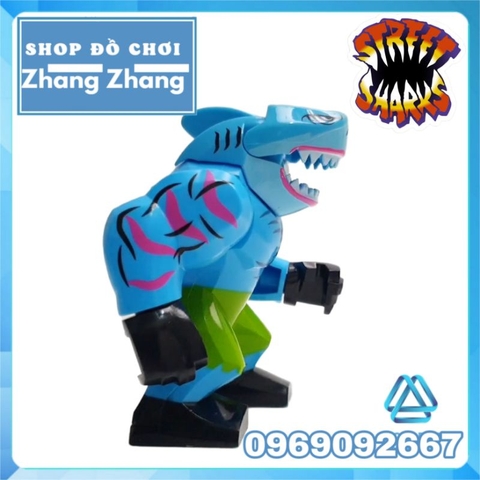 Đồ chơi xếp hình Streex trong Street Shark Cá mập đường phố Minifigures KOPF KF1660 KF6152