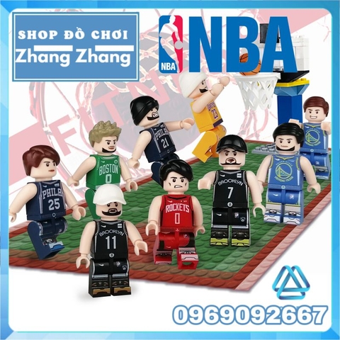 Đồ chơi xếp hình ngôi sao bóng rổ NBA giải vô địch Mỹ Lebron James - James Harden - Kyrie Irving - Jalen Green M8031