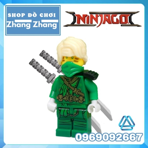 Đồ chơi xếp hình Ninjago Kai Zane Cole Lloyd Jay đại chiến Thunder Keeper trong Ngôi làng rừng xanh Minifigures
