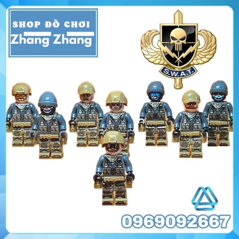 Đồ chơi xếp hình biệt đội Ghost Swat đặc nhiệm thủy quân lục chiến Minifigures M8021