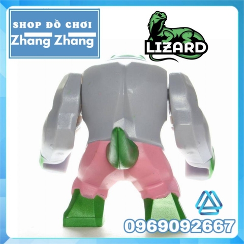 Đồ chơi xếp hình Thằn lằn Lizard trong Người nhện Spider Man Marvel Minifigures Bigfigures POGO PG1806 PG8118