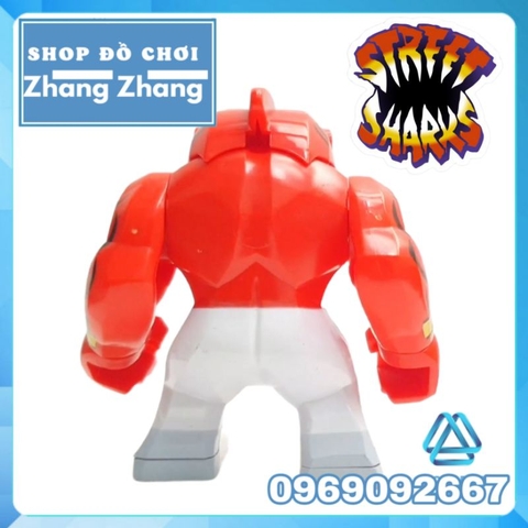 Đồ chơi xếp hình Street Shark nhân vật Big Slammu trong cá mập đường phố Minifigures Kopf KF1657 KF6152