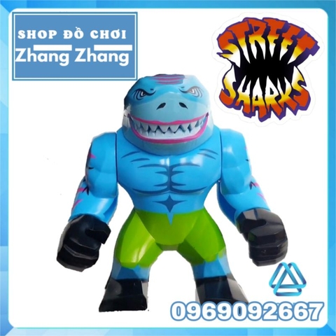 Đồ chơi xếp hình Streex trong Street Shark Cá mập đường phố Minifigures KOPF KF1660 KF6152