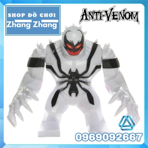 Đồ chơi xếp hình Anti Venom trong người nhện Spider Man Marvel Minifigures Bigfigures POGO PG1808 PG8116