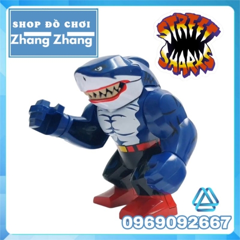 Đồ chơi xếp hình Ripster trong Street Sharks Cá mập đường phố Minifigures KOPF KF1659 KF6152