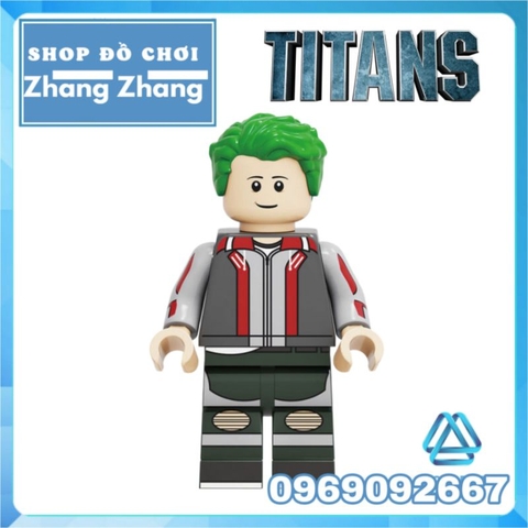 Đồ chơi Xếp hình Biệt đội Titans Superboy Dove Hawk Aqualad Wonder Girl Raven Robin Beast Boy Minifigures Kopf KF6114