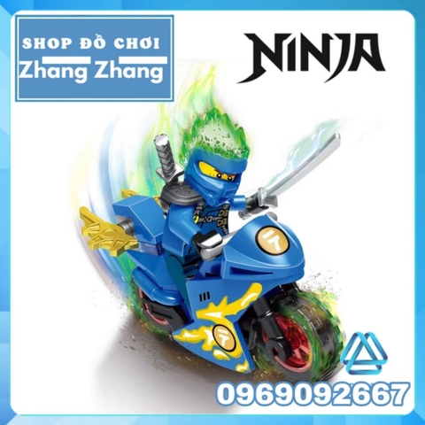 Đồ chơi xếp hình xe đua kèm Kai Nya - Jay Lloyd - Cole Zane - General Vex - Ice Empere Ninja Minifigures PRCK 61082