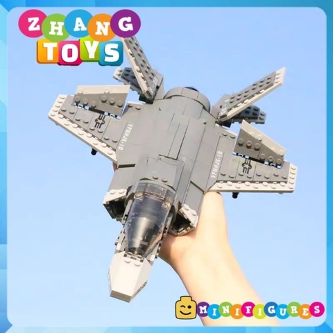 Đồ chơi xếp hình tiêm kích tàng hình F-35 Lightning Minifigures Xingbao XB06026