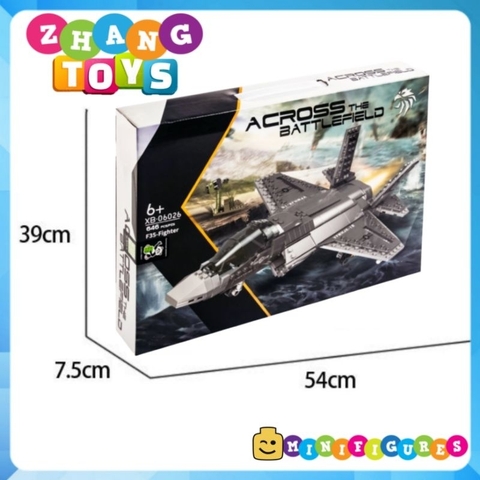 Đồ chơi xếp hình tiêm kích tàng hình F-35 Lightning Minifigures Xingbao XB06026