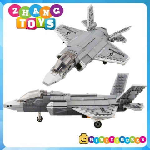 Đồ chơi xếp hình tiêm kích tàng hình F-35 Lightning Minifigures Xingbao XB06026
