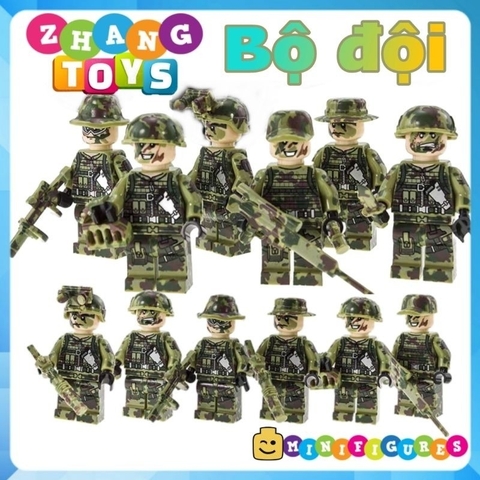 Đồ chơi Xếp hình lính đặc nhiệm biệt kích bộ đội giải phóng Minifigures Sembo SB11102