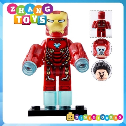 Đồ chơi Xếp hình người sắt Iron Man gồm Avengers MK50 MK85 MK1 MK41 MK5 - Captain Marvel - Outtrider Minifigures WM6055