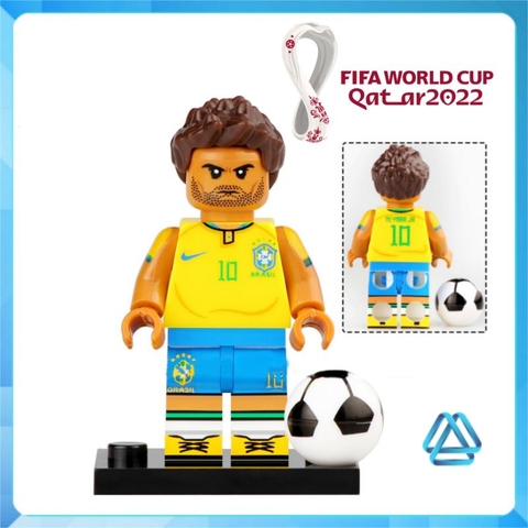 Đồ chơi xếp hình lắp ráp cầu thủ bóng đá nổi tiếng Ronaldo Messi Neymar De Bruyne Bale Minifigures G0103