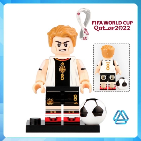 Đồ chơi xếp hình lắp ráp cầu thủ bóng đá nổi tiếng Ronaldo Messi Neymar De Bruyne Bale Minifigures G0103