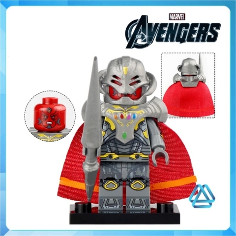 Đồ chơi xếp hình Ultron - Wanda Captain America - Thor Thần sấm Dortor Strage Iron Man Black Panther Minifigures TV6201