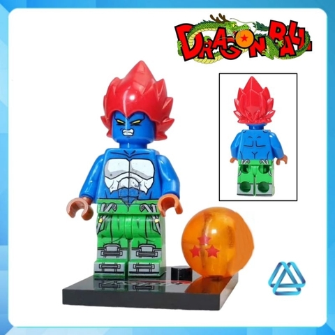 Đồ chơi xếp hình Dragon ball Perfect Cell Son Goku Ultra Instinct 7 viên ngọc rồng Minifigures Kopf KF6165
