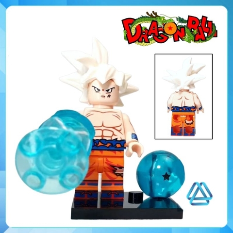 Đồ chơi xếp hình Dragon ball Perfect Cell Son Goku Ultra Instinct 7 viên ngọc rồng Minifigures Kopf KF6165
