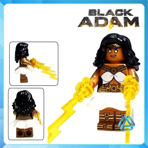 Đồ chơi xếp hình Black Adam Hawkman Atom Doctor Fate Isis Cyclone Sabbac Minifigures Kopf KF6177