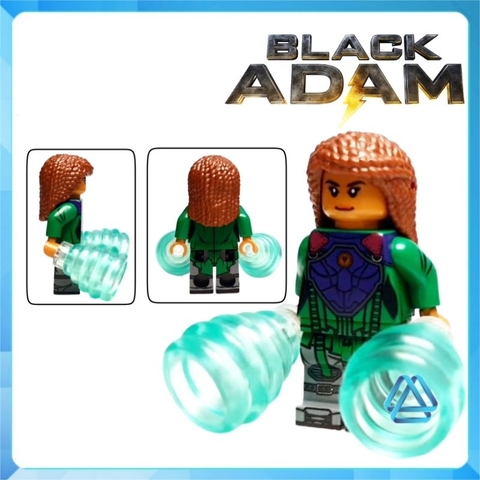 Đồ chơi xếp hình Black Adam Hawkman Atom Doctor Fate Isis Cyclone Sabbac Minifigures Kopf KF6177