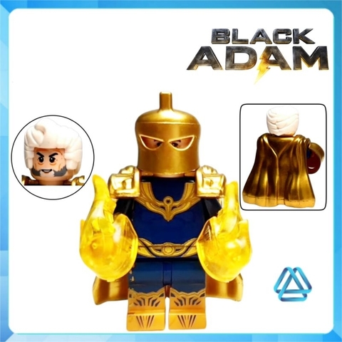 Đồ chơi xếp hình Black Adam Hawkman Atom Doctor Fate Isis Cyclone Sabbac Minifigures Kopf KF6177