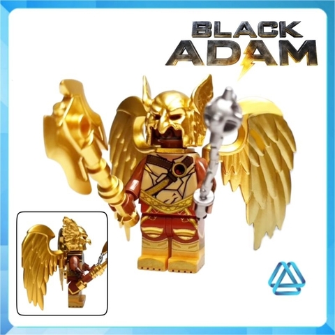 Đồ chơi xếp hình Black Adam Hawkman Atom Doctor Fate Isis Cyclone Sabbac Minifigures Kopf KF6177