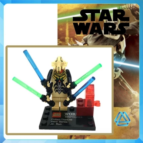 Đồ chơi xếp hình lắp ráp Star wars chiến tranh giữa các vì sao General Grievous Minifigures JR763