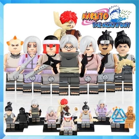 Đồ chơi xếp hình Naruto Kimimaro Nara Tayuya Sakon Yakushi Kidomaru Jirobo Minifigures KDL813