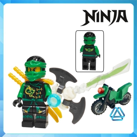 Đồ chơi xếp hình Ninjago và xe máy Zay Zane - Kai Cyren - Cole Lloyd - Nadakhan Nya Minifigures Jinrun JR791
