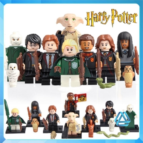 Đồ chơi xếp hình Harry Potter Hermione Ron Dean Lord Voldemort Draco Malfoy Dobby Minifigures Jinrun WM6040