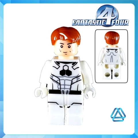 Đồ chơi xếp hình Fantastic 4 bộ tứ siêu đẳng Dortor Doom Pyro Spider Man Human Touch The Thing Minifigures Jinrun JR136
